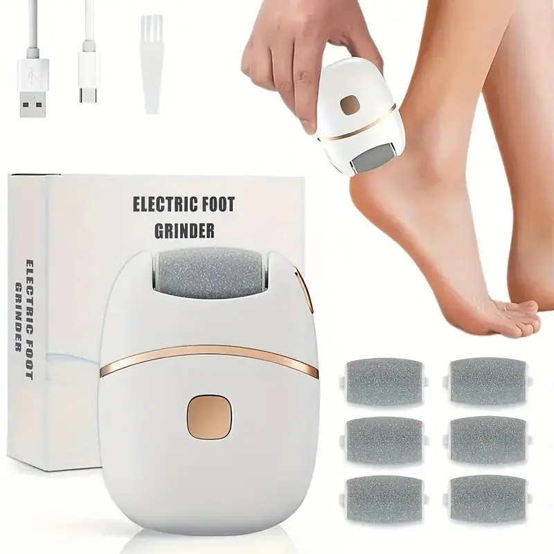 Moresun 6 Değiştirilebilir Başlıklı Şarj Edilebilir Elektrikli Ayak Peeling Makinesi