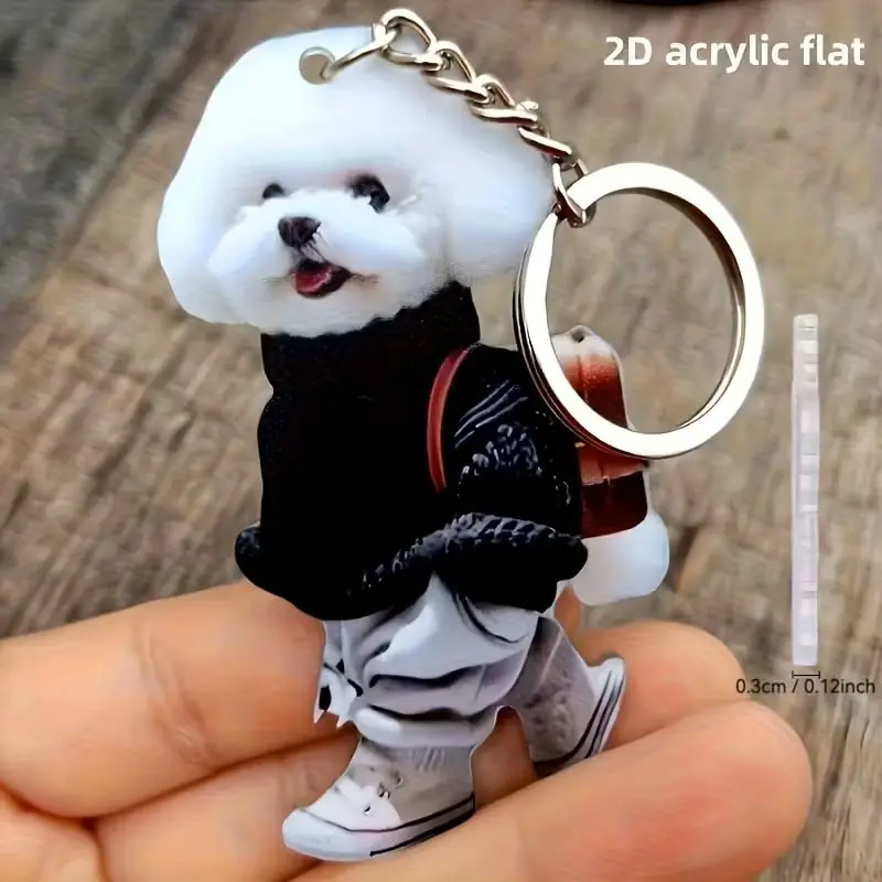 Moresun Sevimli Köpek Sırt Çantası Anahtarlık Süs