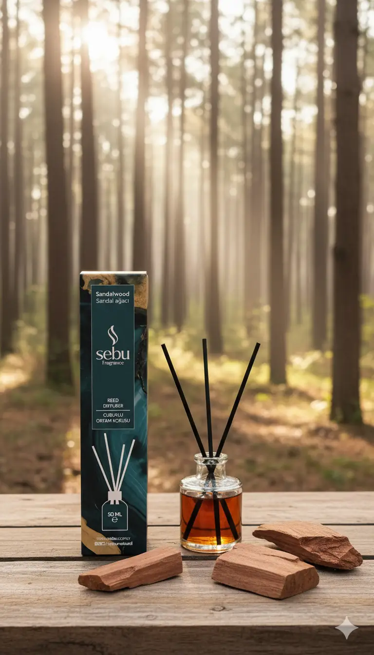 Sandal Ağacı Oda Kokusu Bambu Çubuklu 50ml