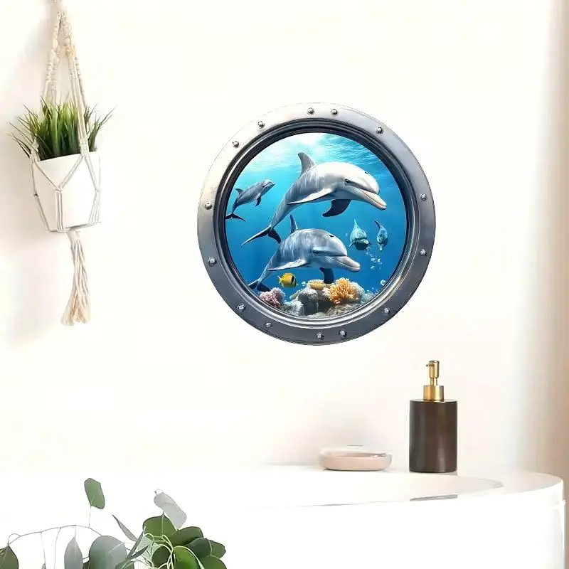 Moresun 3D Deniz Dünyası Delfin Ev Dekorasyon